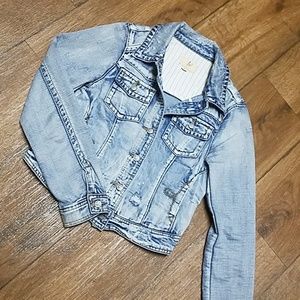 Light wash denim jacket